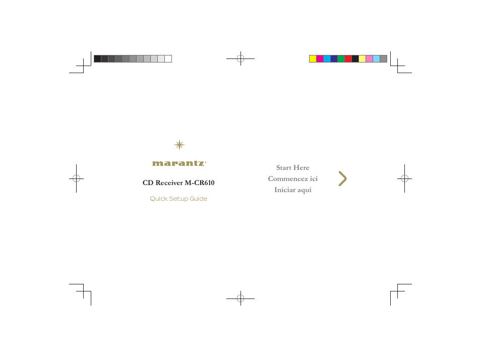 Marantz M-CR610 Quick Start User Manual | 8 pages