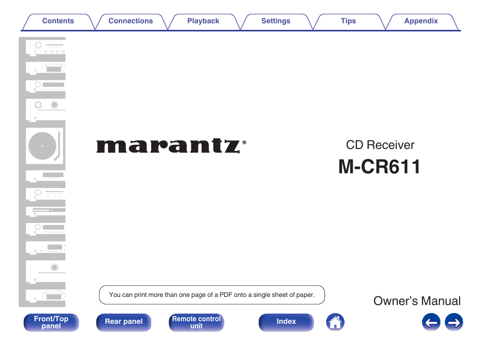 Marantz M-CR611 User Manual | 163 pages