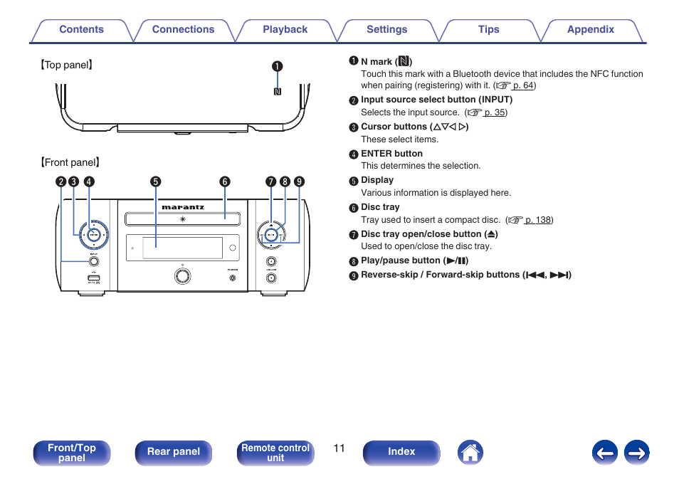 Marantz M-CR611 User Manual | Page 11 / 163