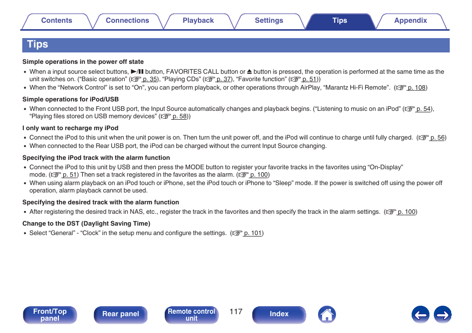 Tips | Marantz M-CR611 User Manual | Page 117 / 163