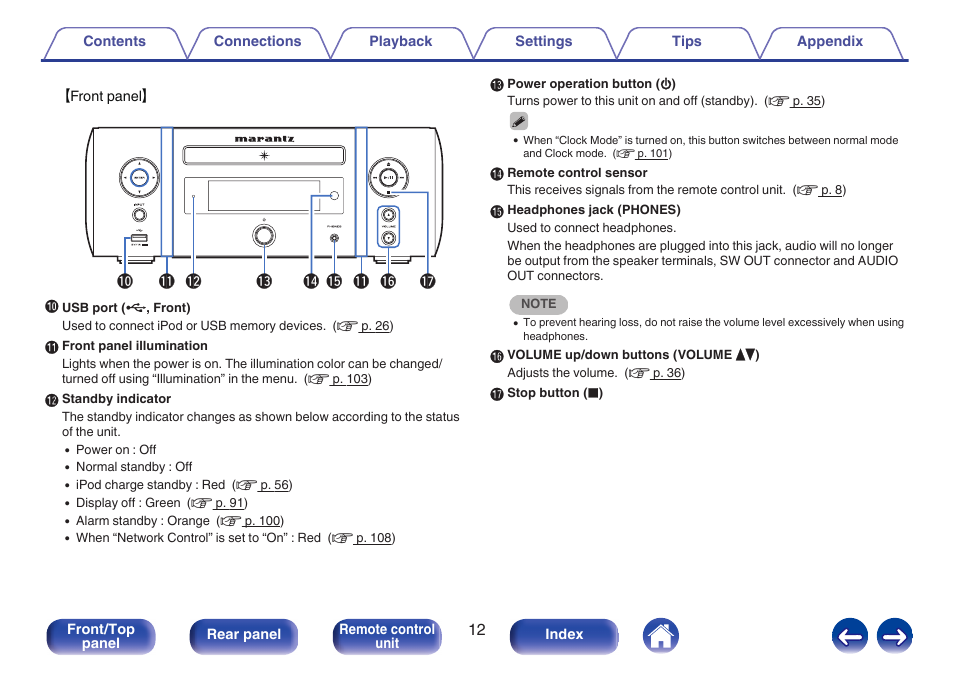 Marantz M-CR611 User Manual | Page 12 / 163