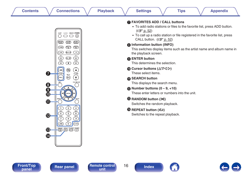 Marantz M-CR611 User Manual | Page 16 / 163