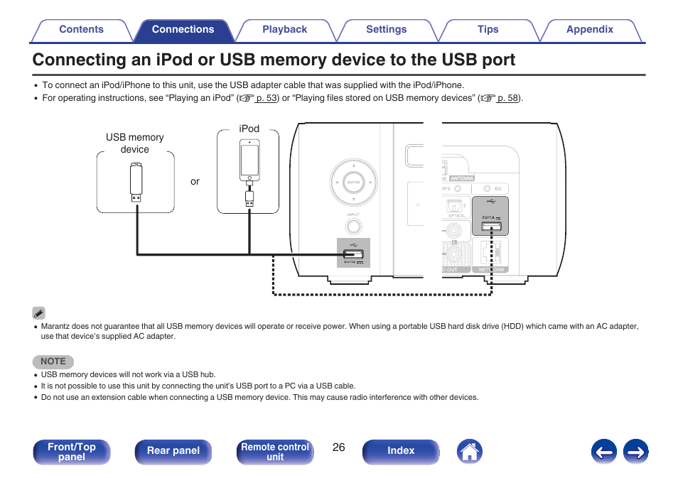 Marantz M-CR611 User Manual | Page 26 / 163