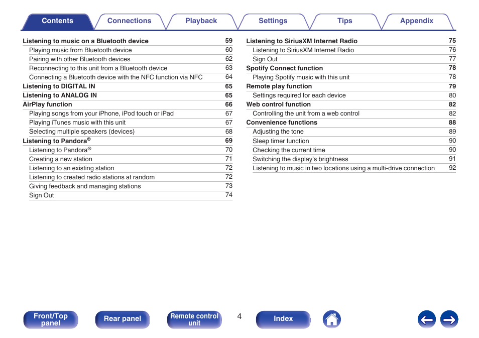 Marantz M-CR611 User Manual | Page 4 / 163