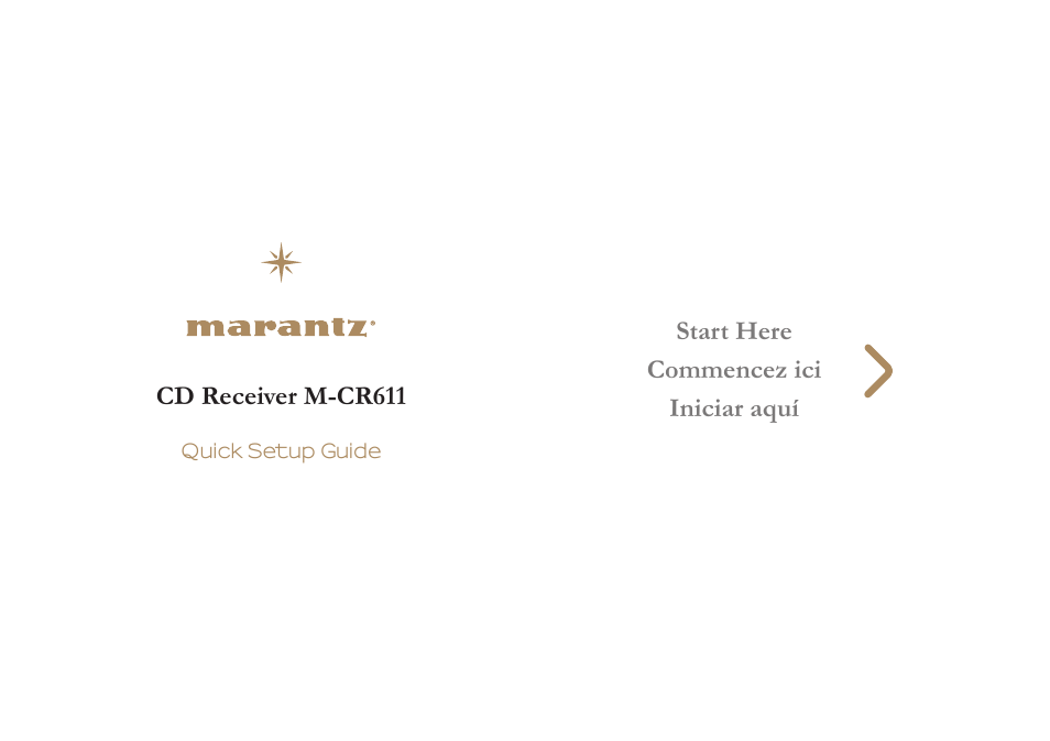 Marantz M-CR611 Quick Start User Manual | 8 pages