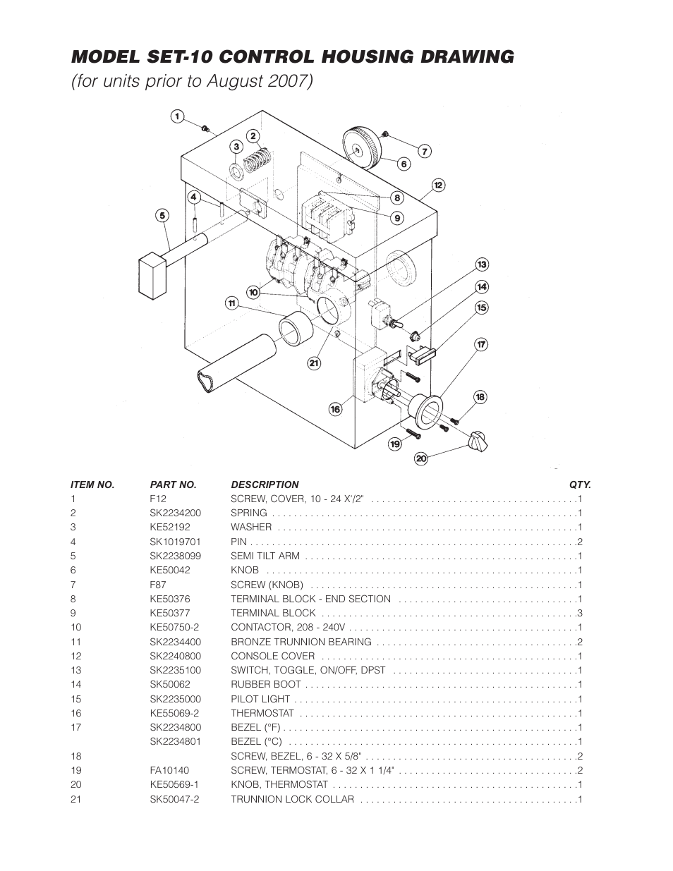 Cleveland Range SET-10 User Manual | Page 11 / 25