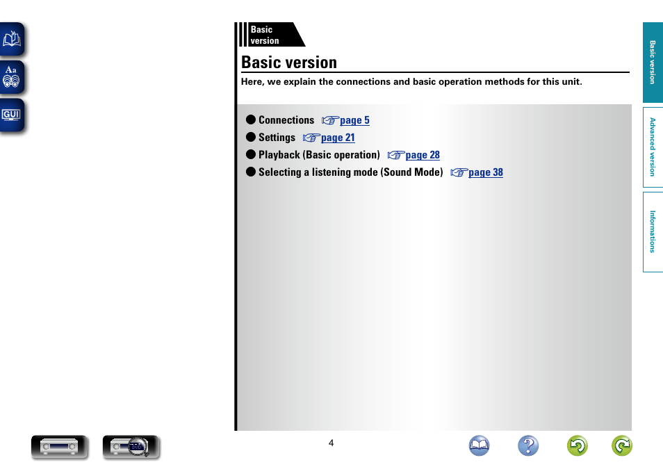 Basic version | Marantz NR1403U User Manual | Page 7 / 101