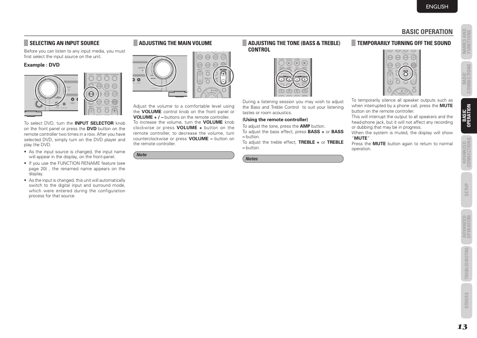 Basic operation | Marantz NR1501 User Manual | Page 17 / 50