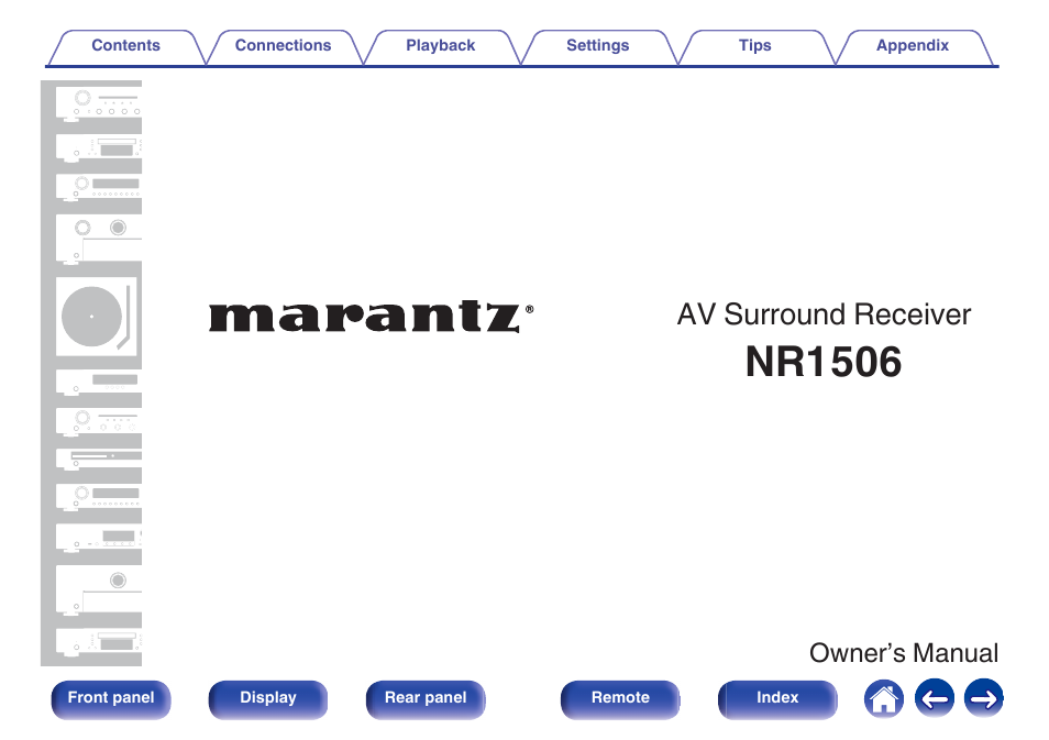 Marantz NR1506 User Manual | 249 pages