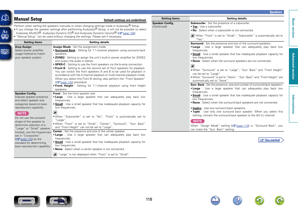 Setting to “zone2”, and, And audio, Manual setup | Marantz NR1603 User Manual | Page 121 / 159