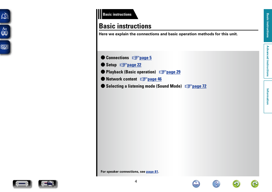 Basic instructions | Marantz NR1604 User Manual | Page 7 / 168