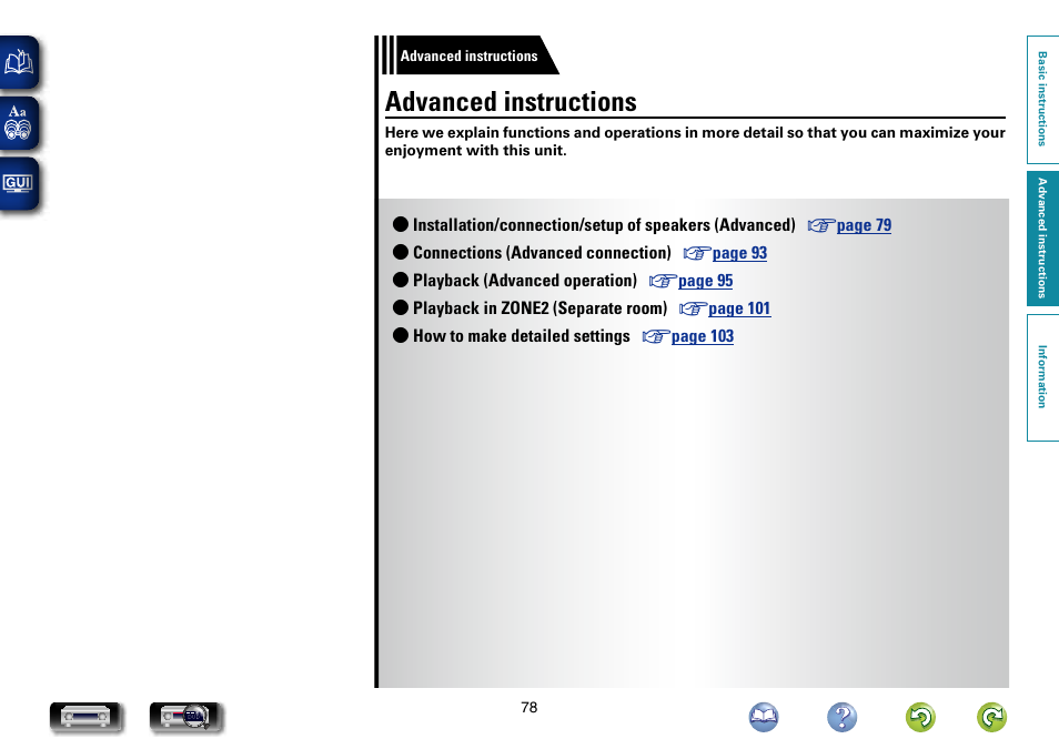 Advanced instructions | Marantz NR1604 User Manual | Page 81 / 168
