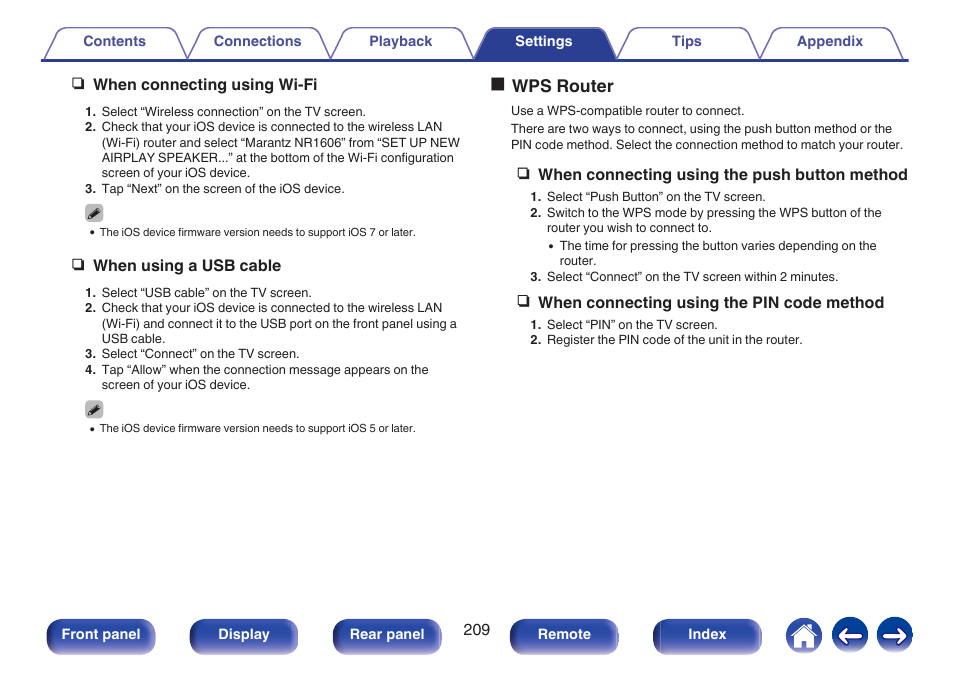 Owps router | Marantz NR1606 User Manual | Page 209 / 291