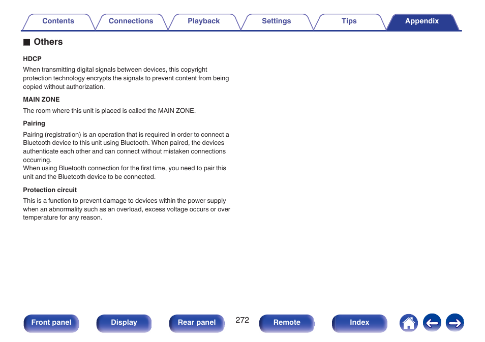 O others | Marantz NR1606 User Manual | Page 272 / 291