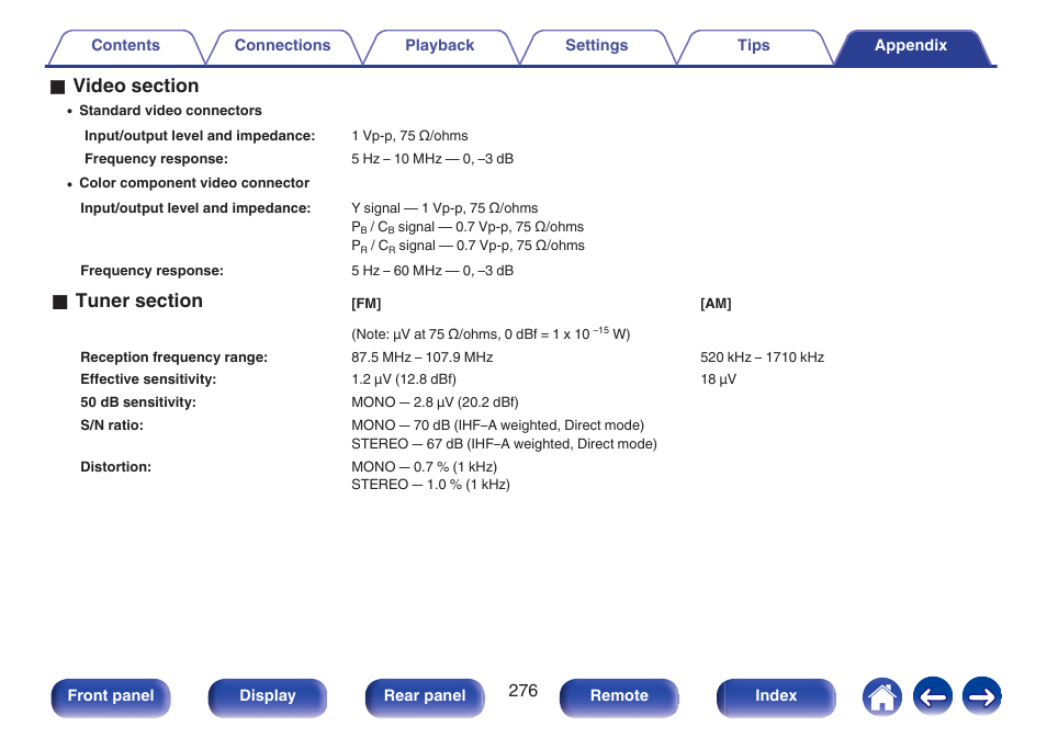 Marantz NR1606 User Manual | Page 276 / 291