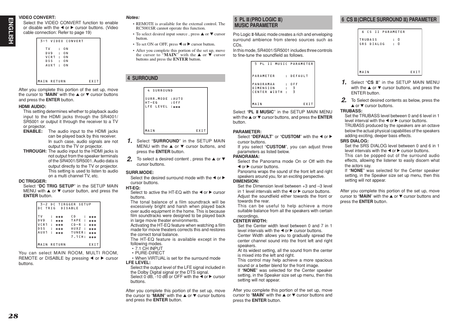 Marantz SR4001 User Manual | Page 31 / 56