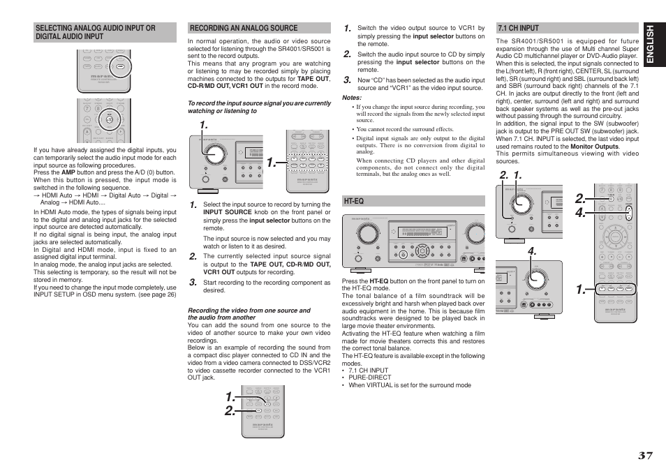 Marantz SR4001 User Manual | Page 40 / 56