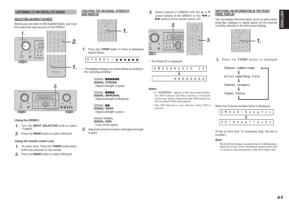 Marantz SR4001 User Manual | Page 44 / 56