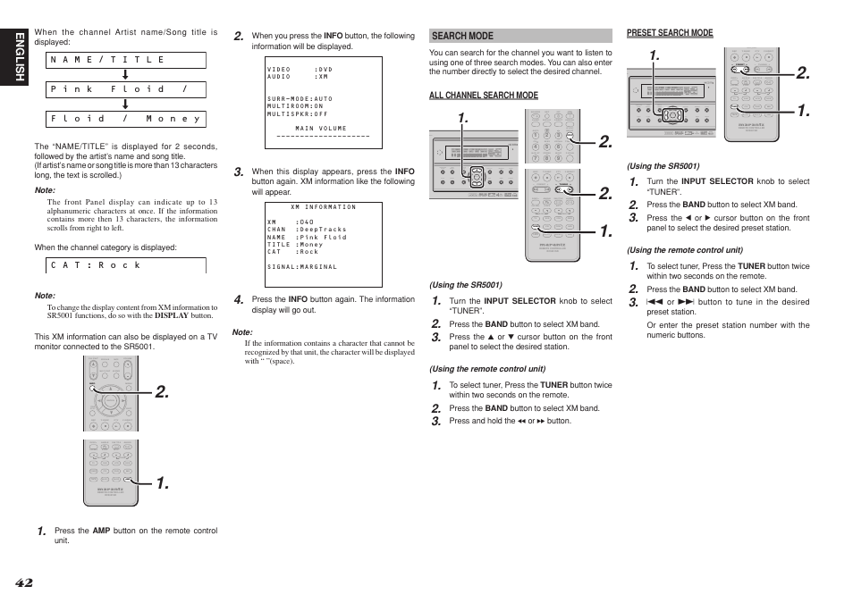 Marantz SR4001 User Manual | Page 45 / 56