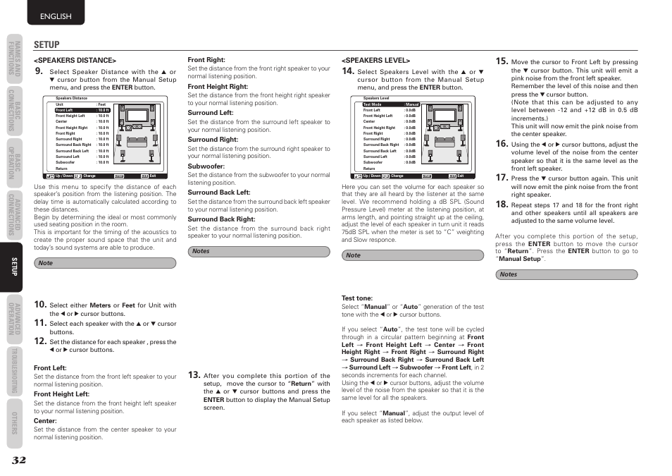 Setup | Marantz SR5004 User Manual | Page 34 / 96