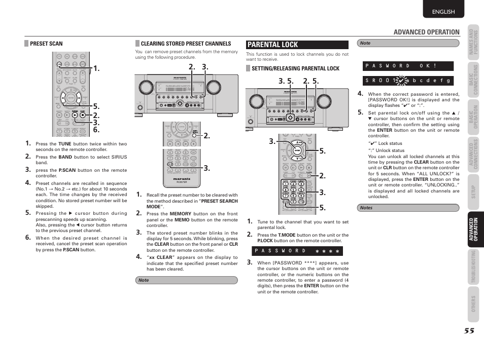 Parental lock | Marantz SR5004 User Manual | Page 57 / 96