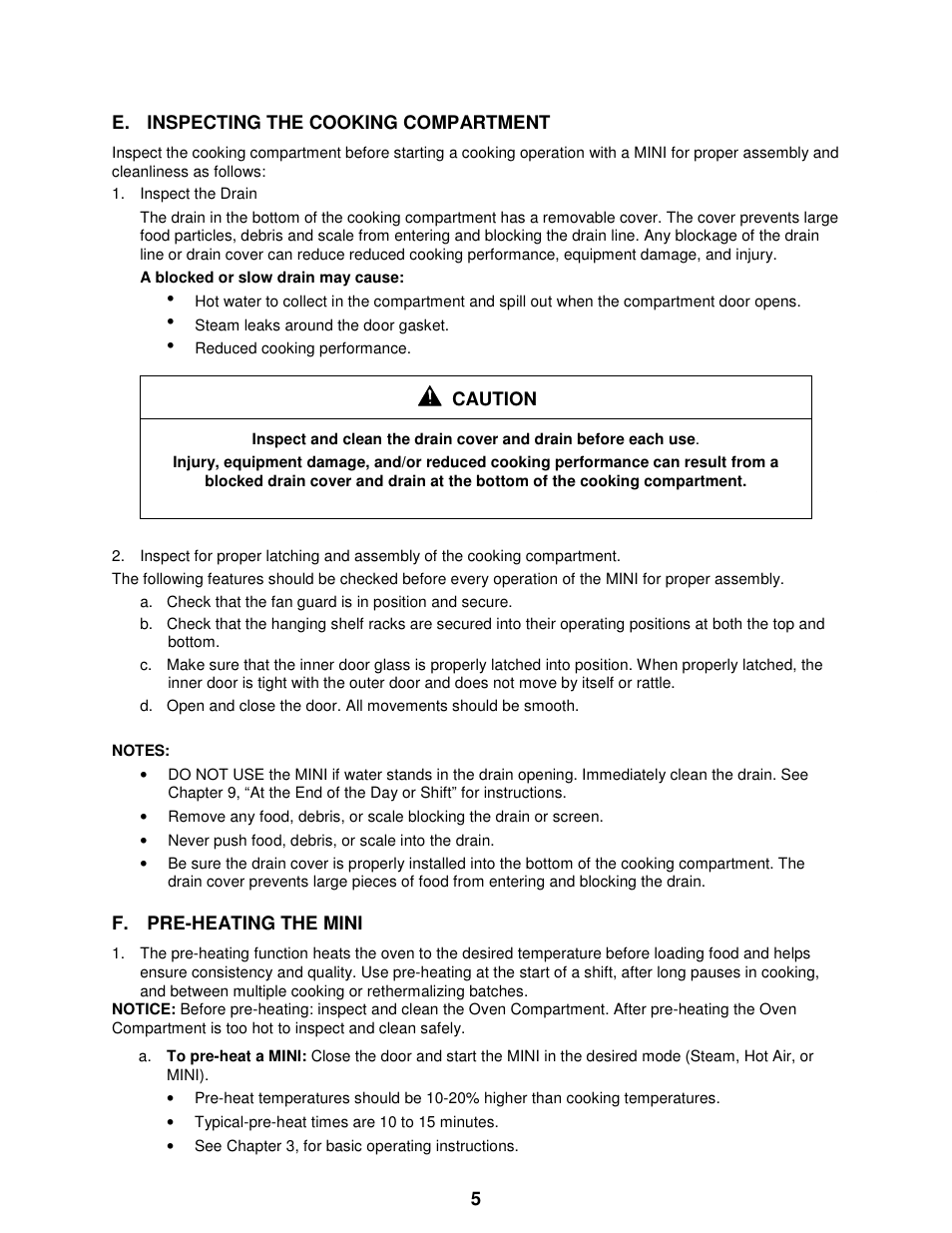 Cleveland Range The MINI OES-6.08 User Manual | Page 11 / 51