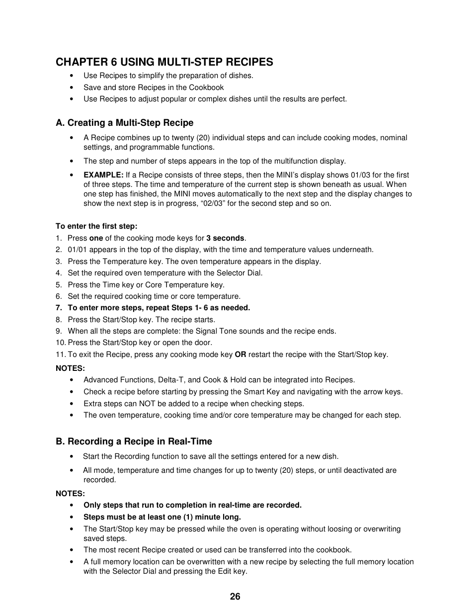 Chapter 6 using multi-step recipes | Cleveland Range The MINI OES-6.08 User Manual | Page 32 / 51