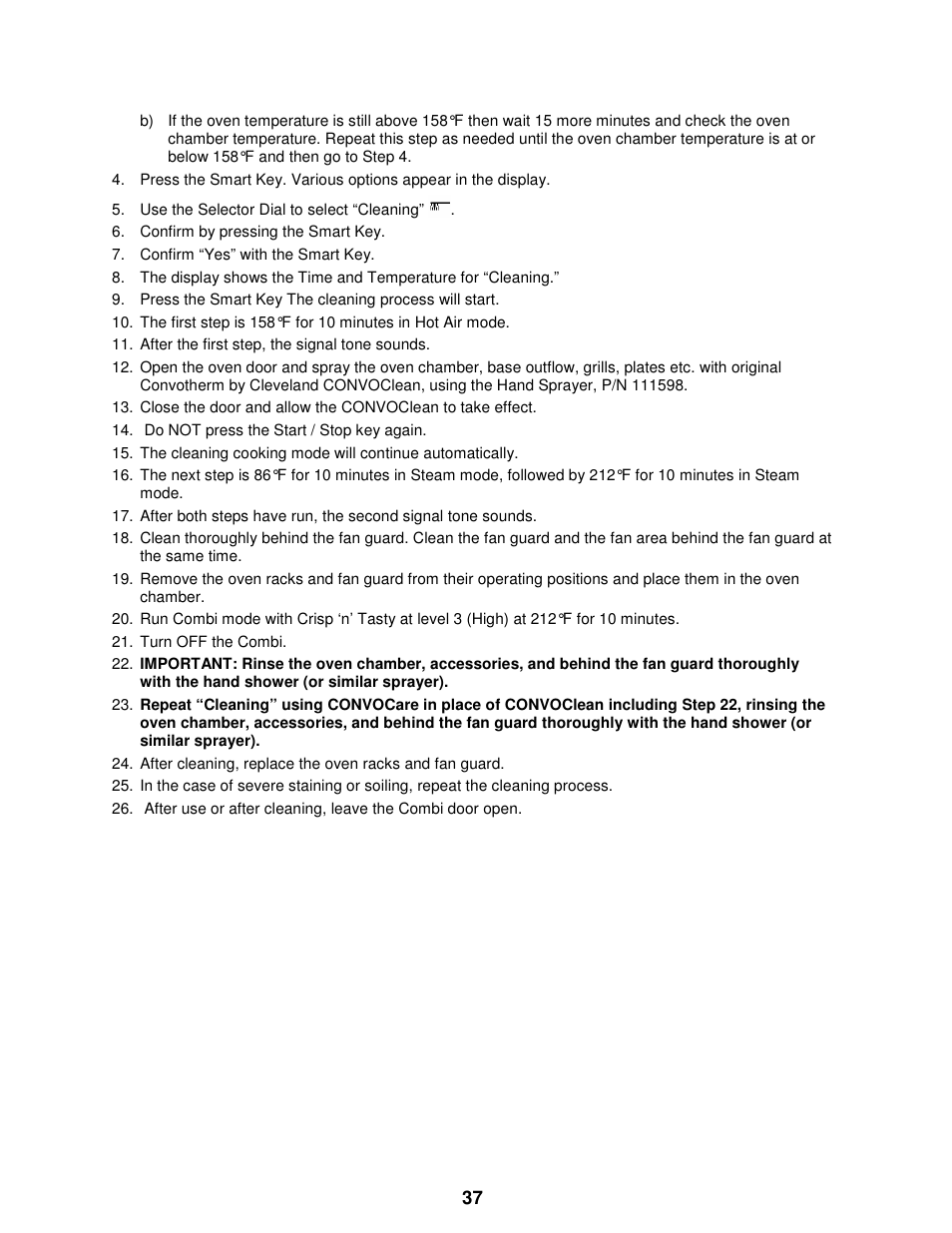 Cleveland Range The MINI OES-6.08 User Manual | Page 43 / 51
