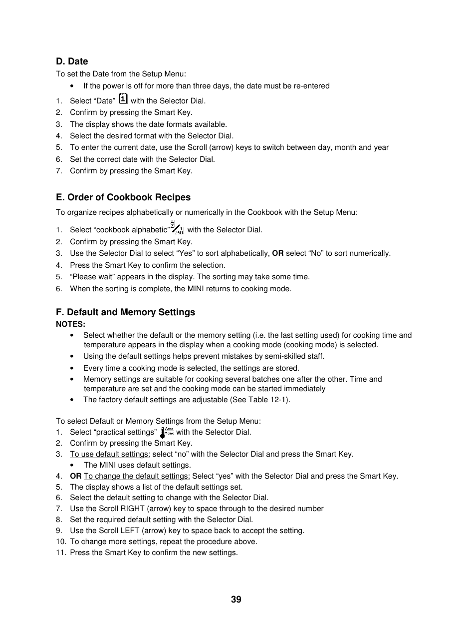 Cleveland Range The MINI OES-6.08 User Manual | Page 45 / 51