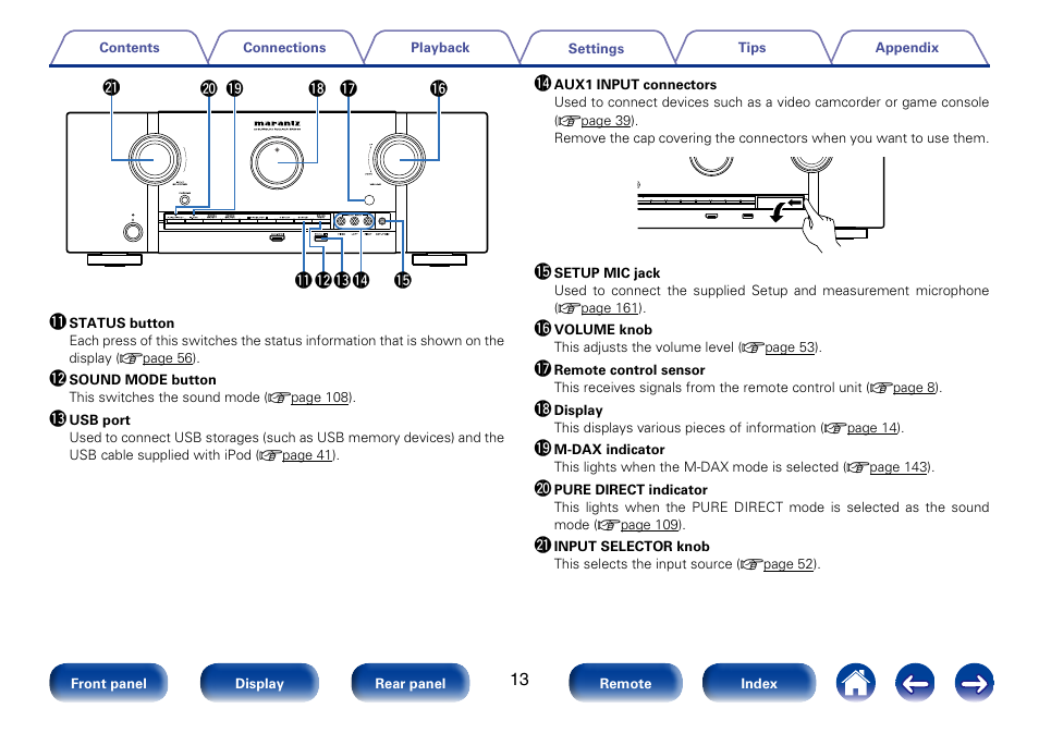 Q1 q2 | Marantz SR5008 User Manual | Page 13 / 238