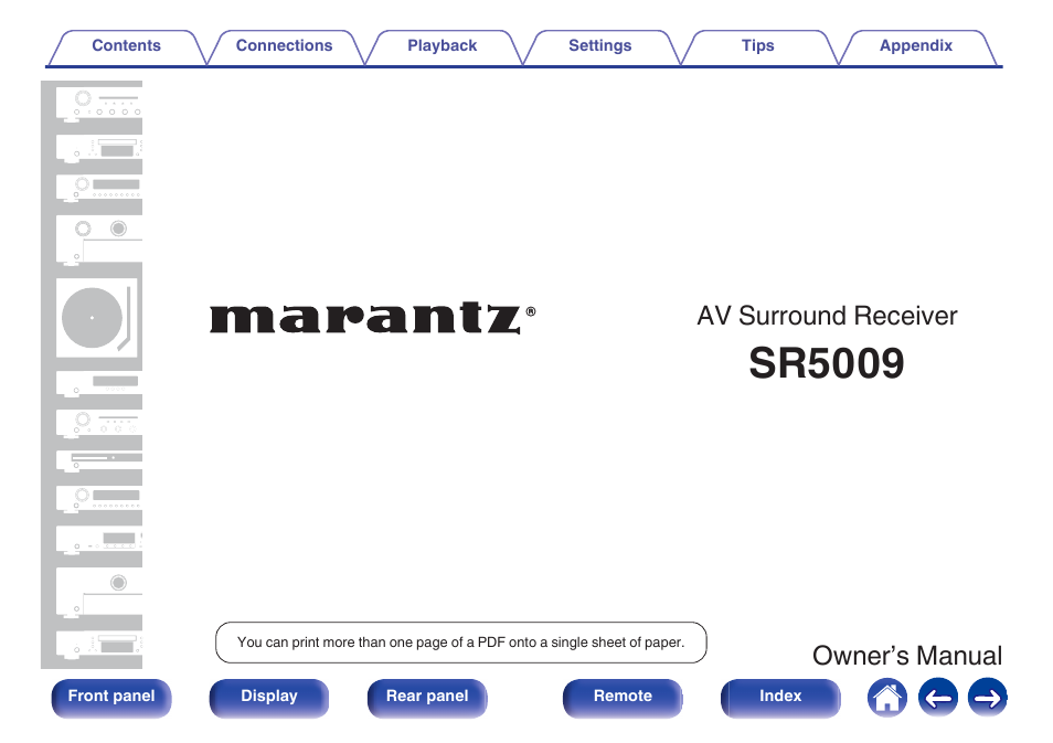 Marantz SR5009 User Manual | 277 pages