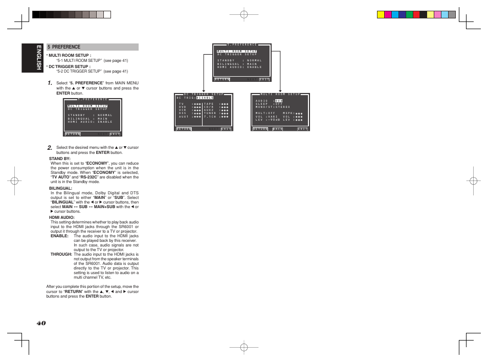 English | Marantz SR6001 User Manual | Page 43 / 71