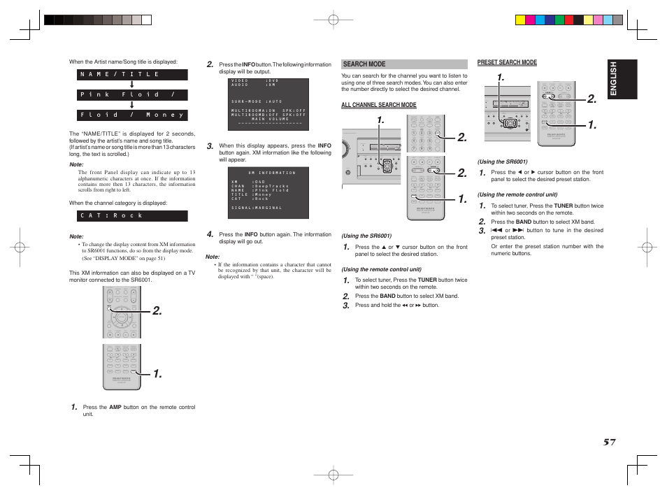 Marantz SR6001 User Manual | Page 60 / 71