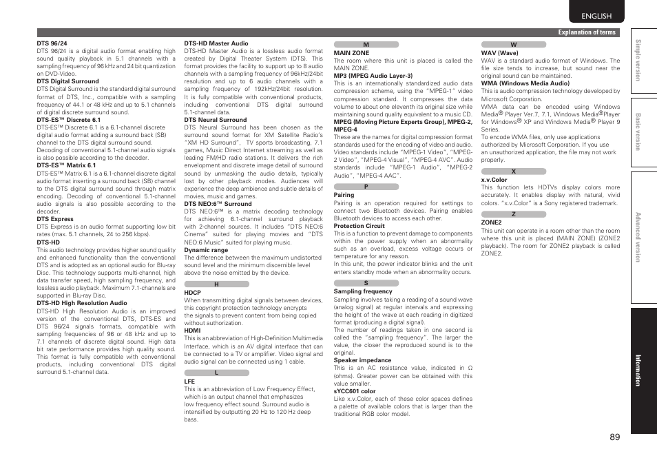 Marantz SR6005 User Manual | Page 93 / 104