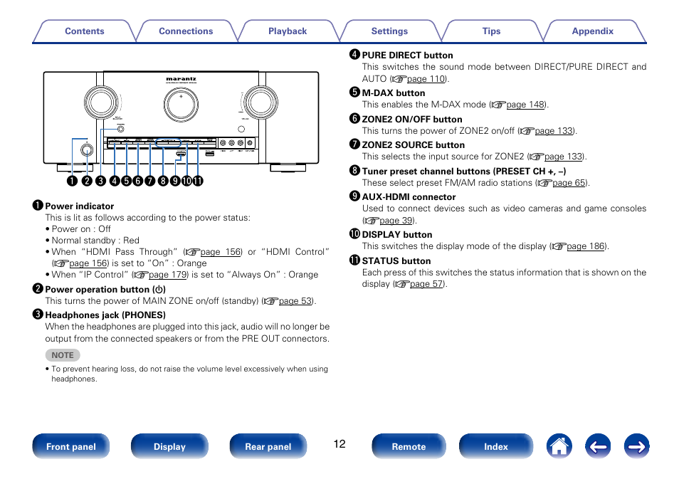 Q0 q1 | Marantz SR6008 User Manual | Page 12 / 247