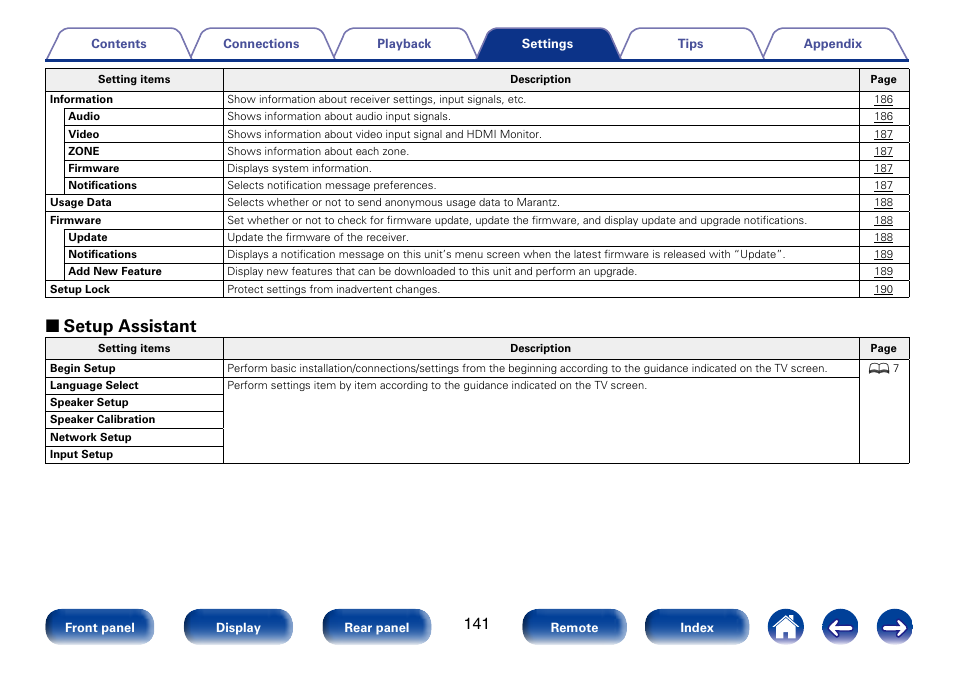 2 setup assistant | Marantz SR6008 User Manual | Page 141 / 247