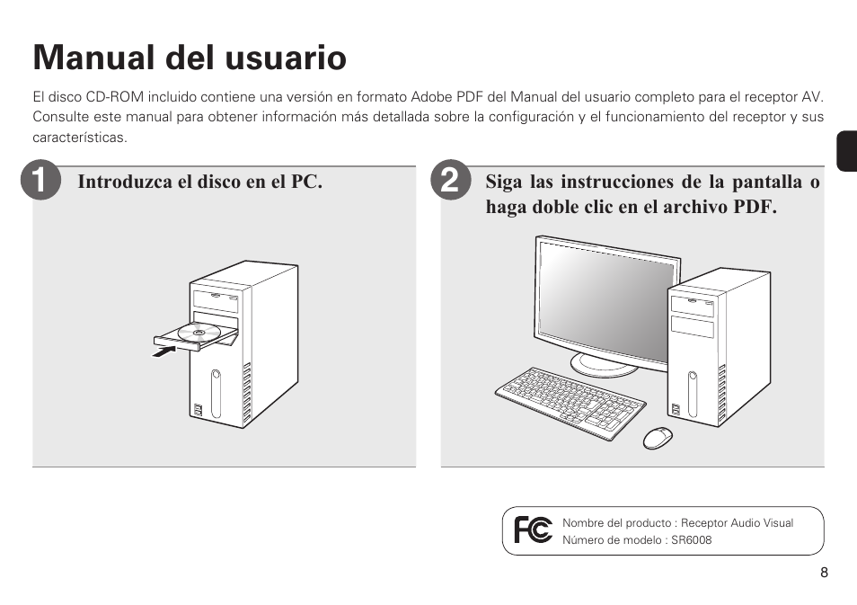 Manual del usuario | Marantz SR6008 Getting Started User Manual | Page 9 / 10