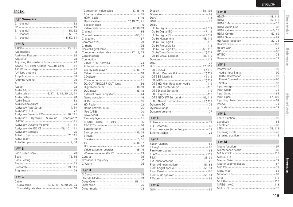 Marantz SR7005 User Manual | Page 123 / 128