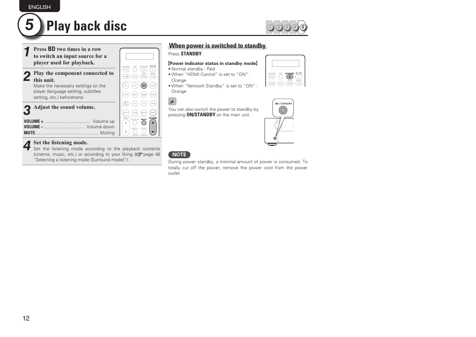 Play back disc | Marantz SR7005 User Manual | Page 16 / 128