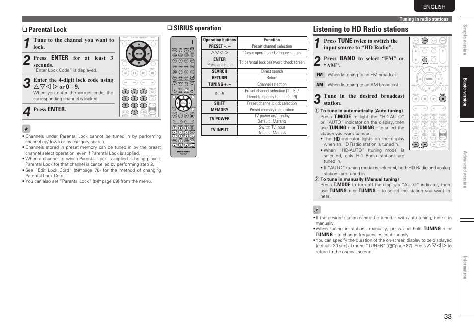 Listening to hd radio stations | Marantz SR7005 User Manual | Page 37 / 128