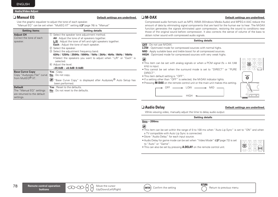 Marantz SR7005 User Manual | Page 82 / 128