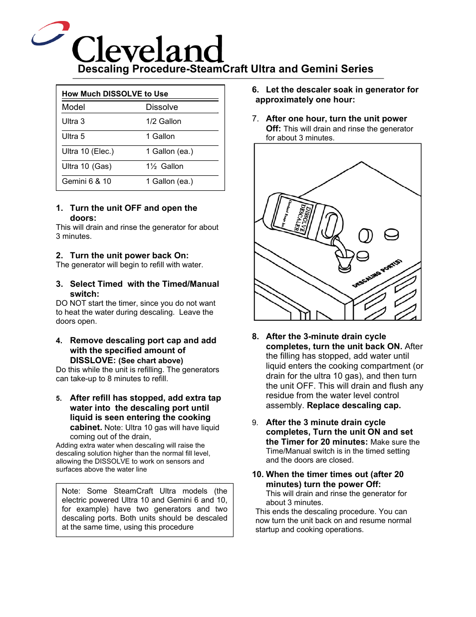 Cleveland Range Floor Type Gas Convection Steamer 24CGA10.2 User Manual | Page 23 / 23