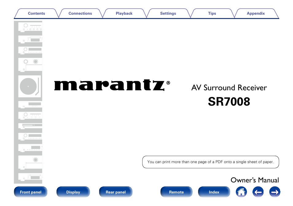 Marantz SR7008 User Manual | 286 pages