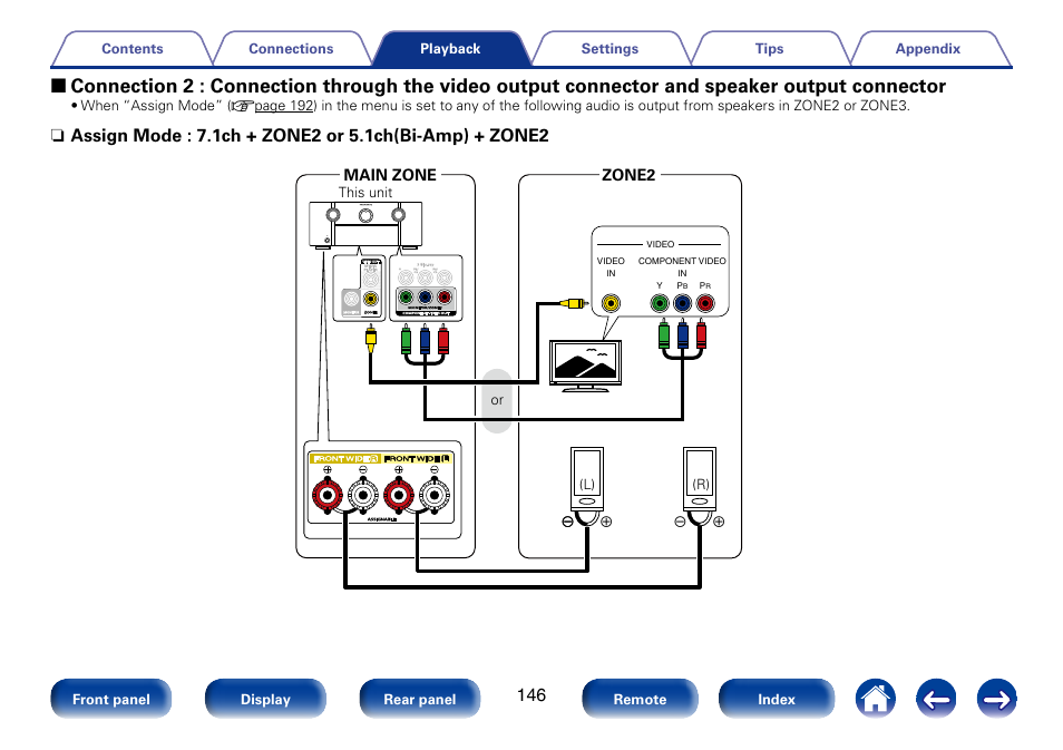 Main zone zone2 | Marantz SR7008 User Manual | Page 146 / 286