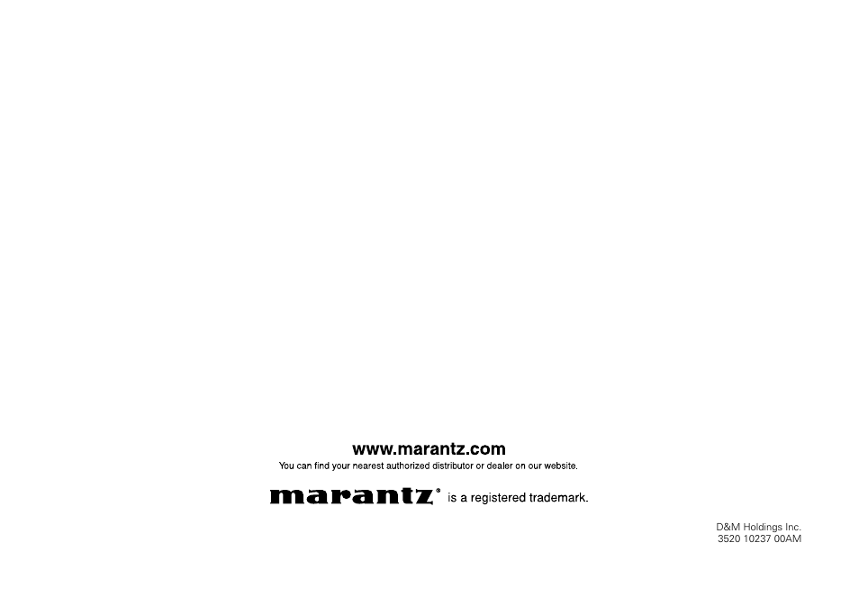 Marantz SR7008 User Manual | Page 286 / 286