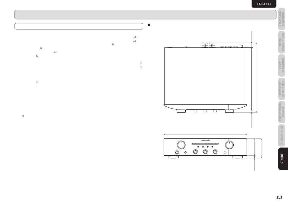 Others | Marantz PM5003 User Manual | Page 16 / 18