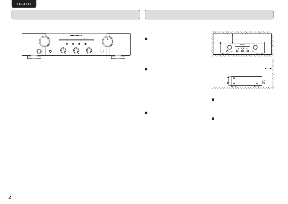 Before use, Features | Marantz PM5003 User Manual | Page 5 / 18