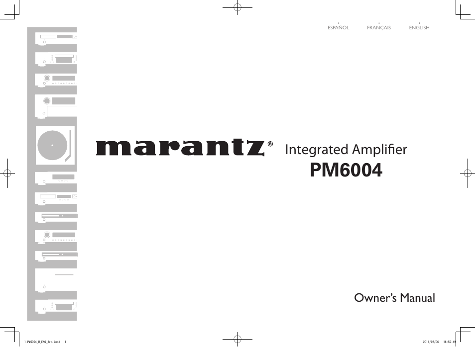 Marantz PM6004 User Manual | 20 pages
