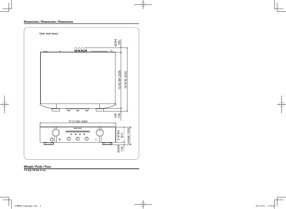 Marantz PM6004 User Manual | Page 19 / 20