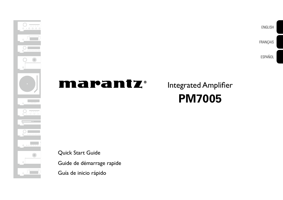 Marantz PM7005 Quick Start User Manual | 13 pages